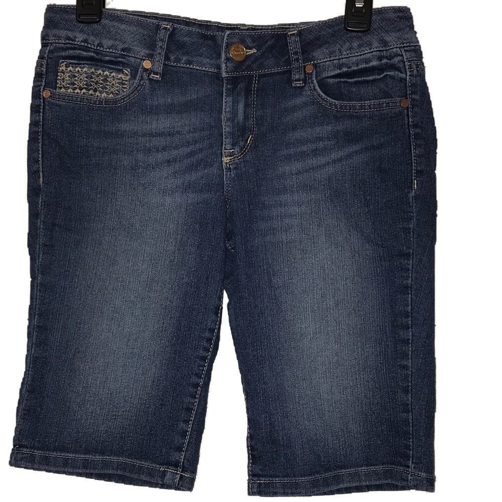 True Freedom low rise jean shorts